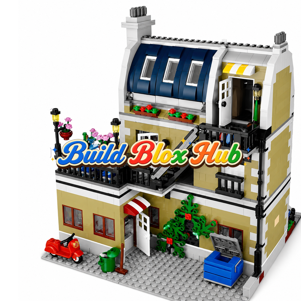 BBH Parisian Restaurant Modular Building Blocks 2469pcs