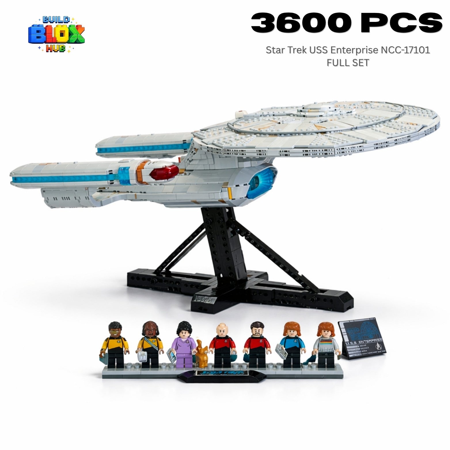 Star Trek USS Enterprise NCC-1701 Building Block Set – 3600 Pieces