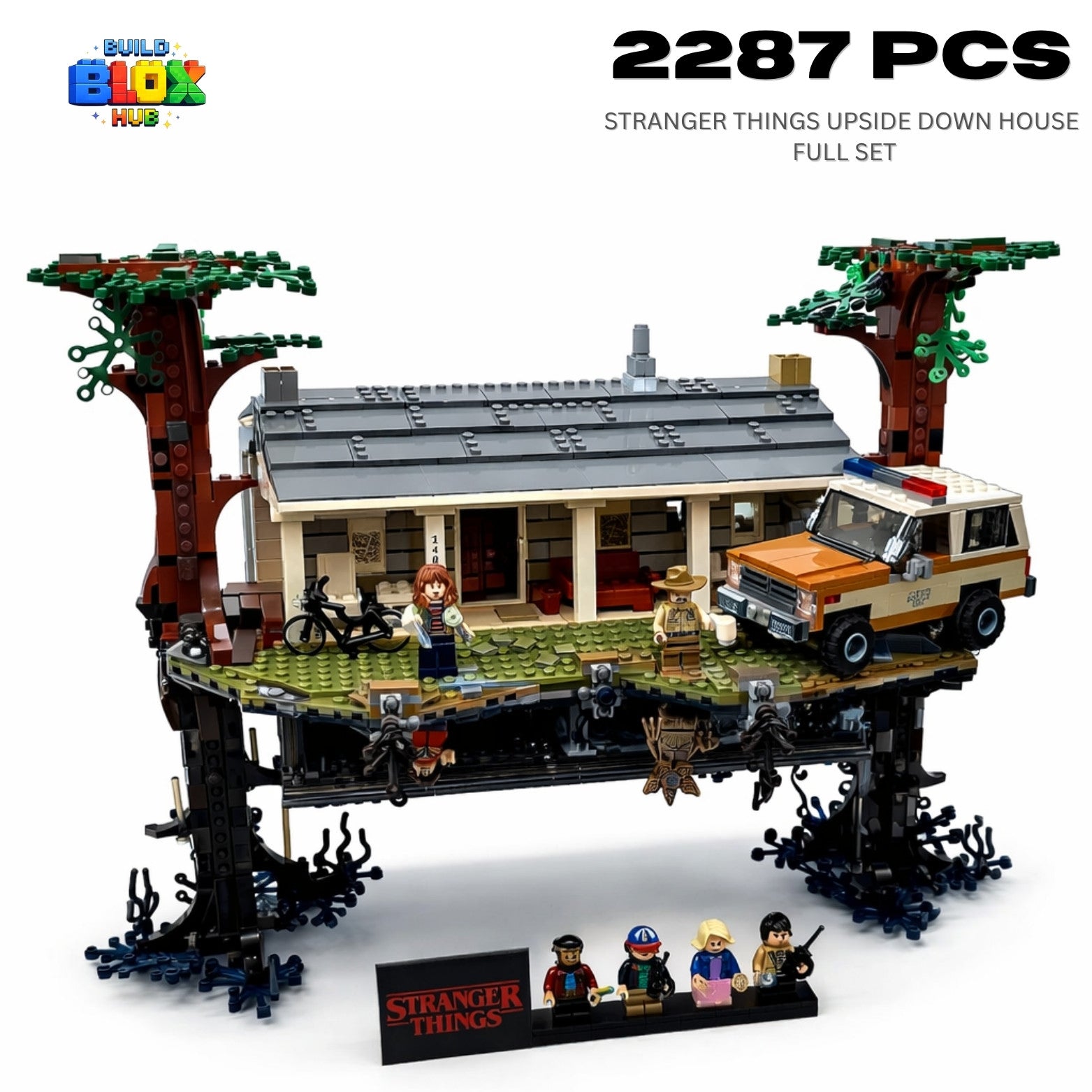 The Upside Down House Building Block Set – 2287 Pieces