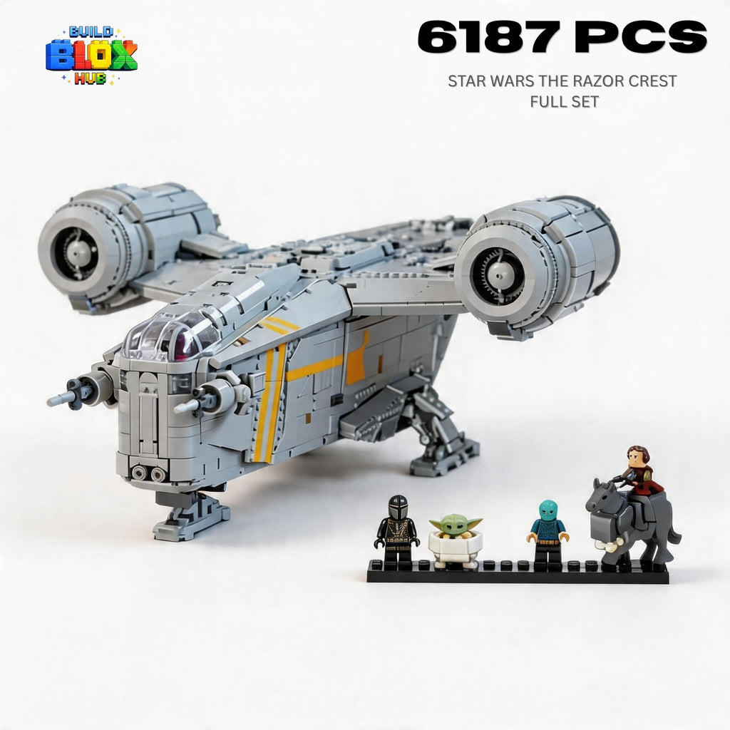 Star Wars Razor Crest Building Block Set – 6187 Pieces