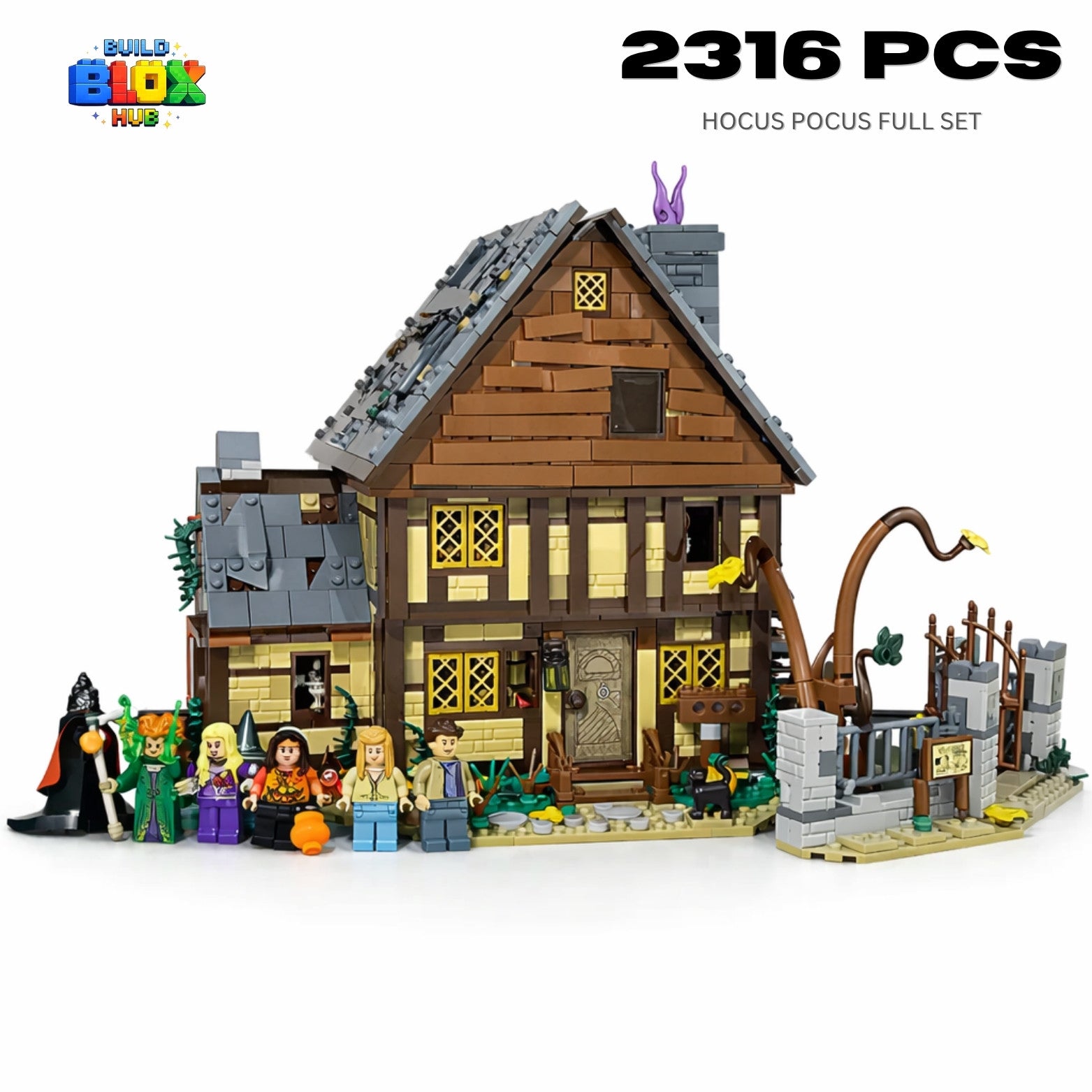 Hocus Pocus: The Sanderson Sisters' Cottage Building Block Set – 2316 Pieces