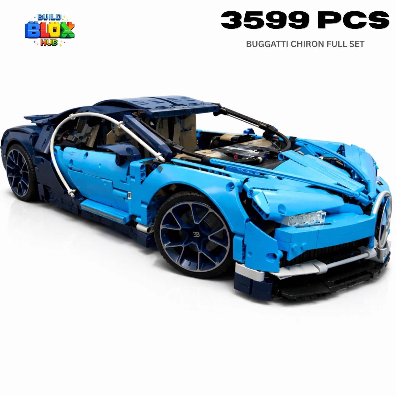 Bugatti Chiron Building Block Set – 3599 Pieces