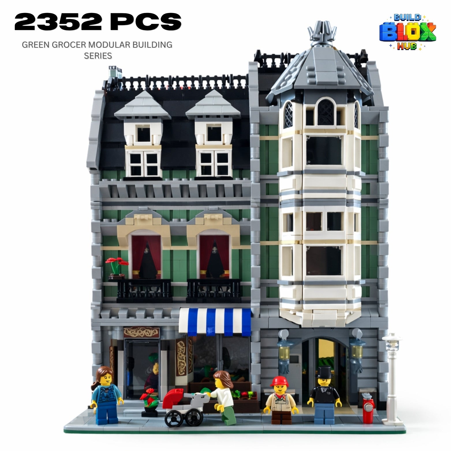 Green Grocer Modular Building Set – 2352 Pieces