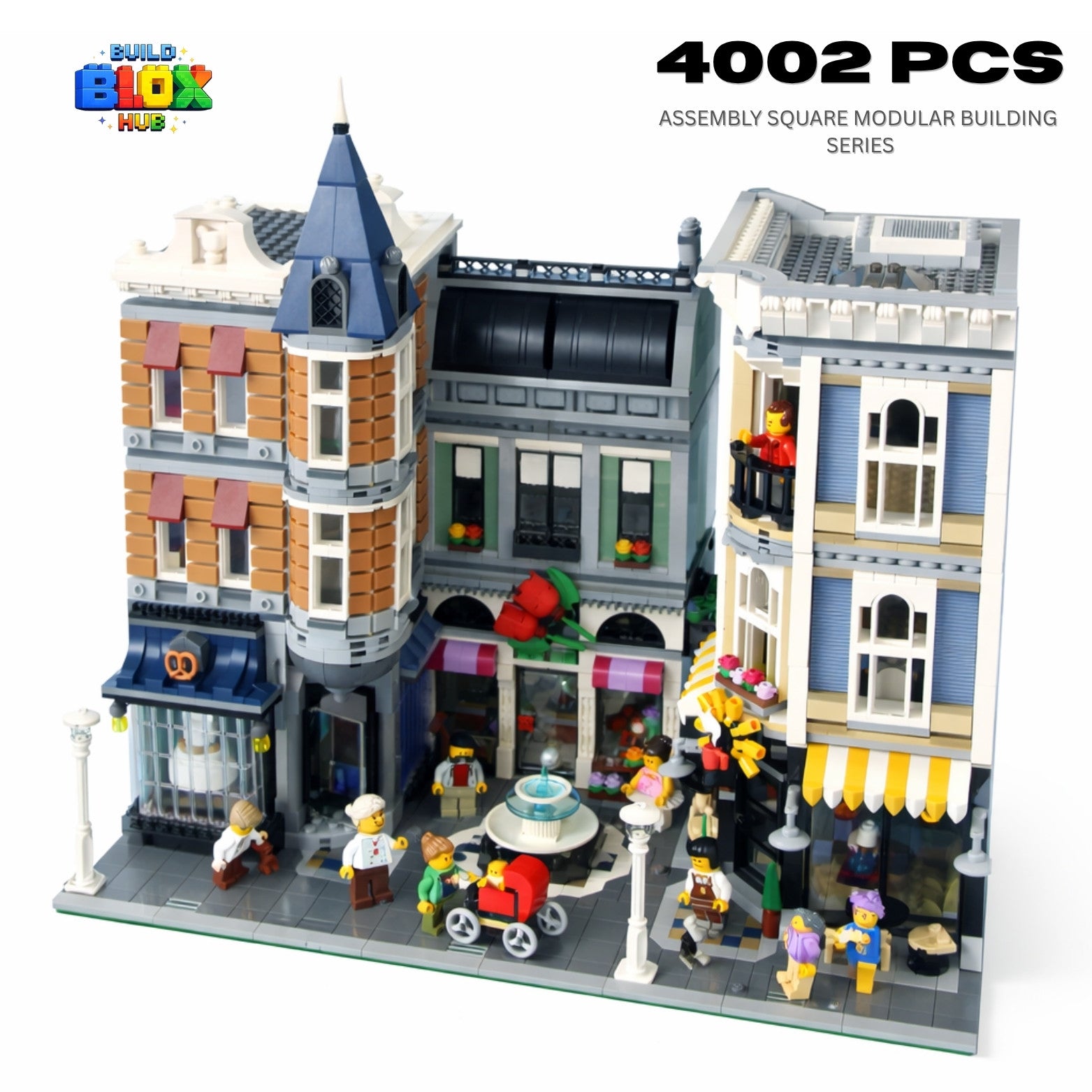 Assembly Square Modular Building Set – 4002 Pieces