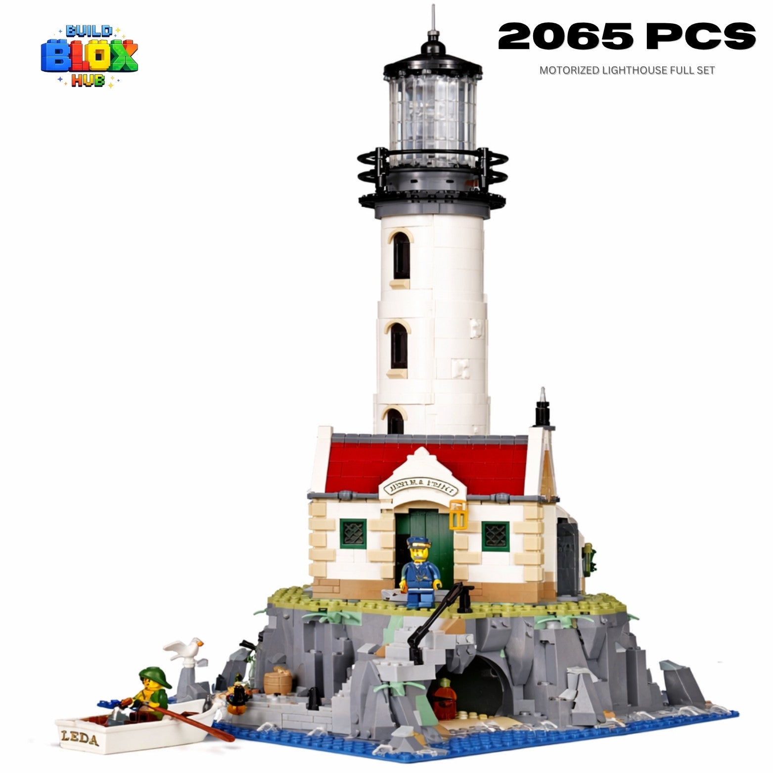 Motorized Lighthouse Building Block Set – 2065 Pieces