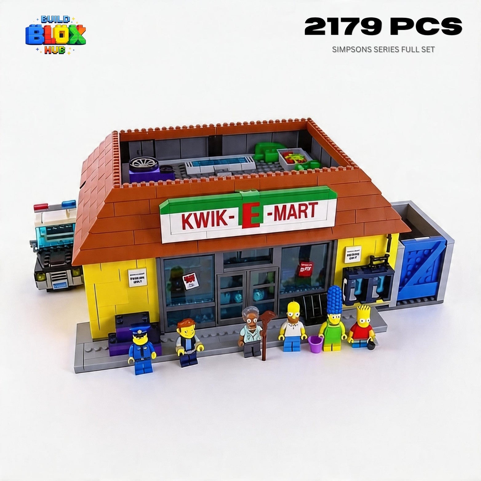 Kwik-E-Mart Building Block Set – 2179 Pieces