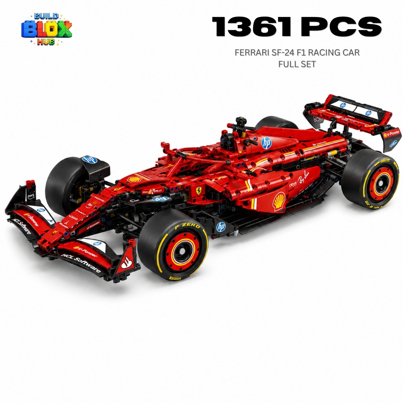 Formula 1 Race Car Building Block Set – 1432 Pieces