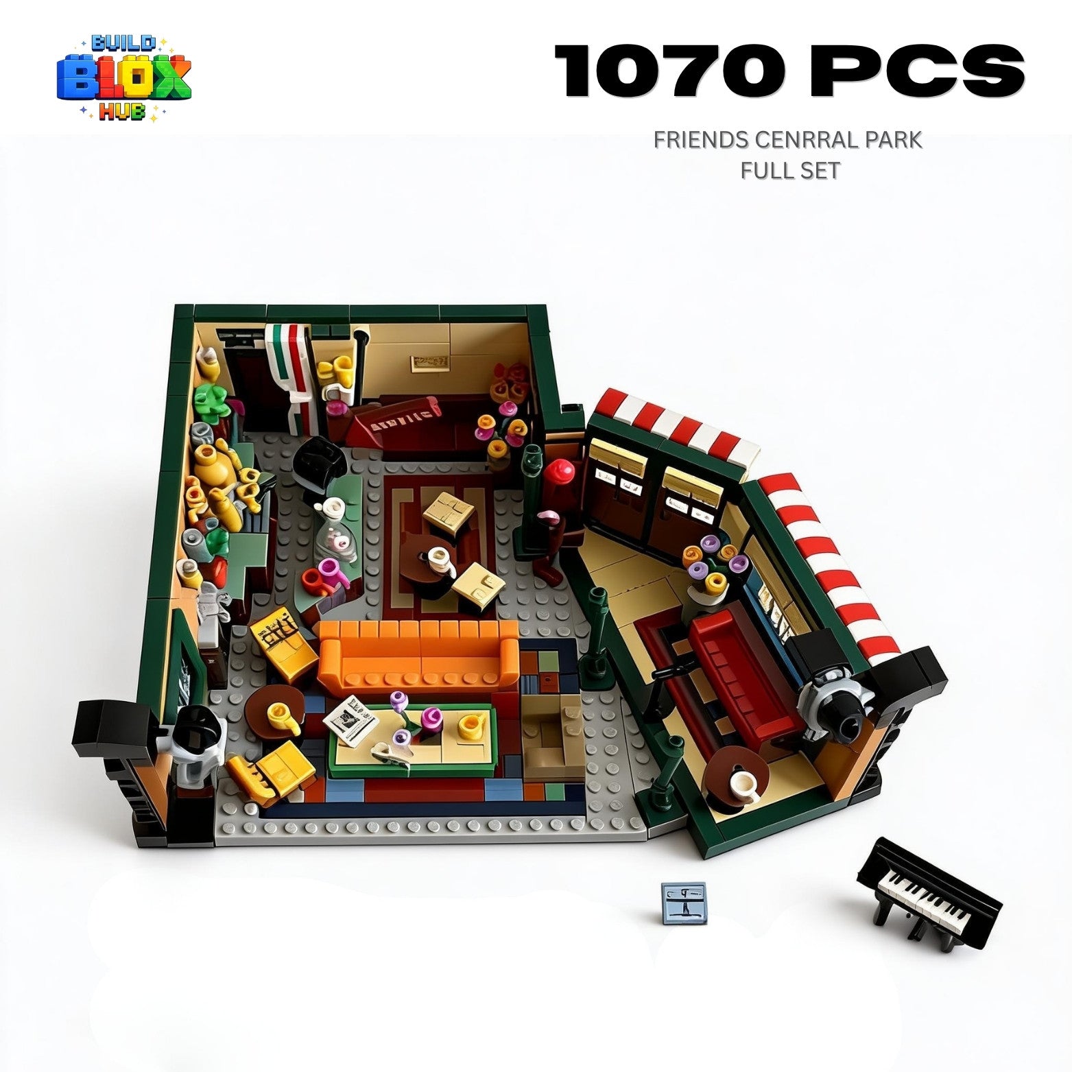 Friends Central Perk Building Block Set – 1070 Pieces