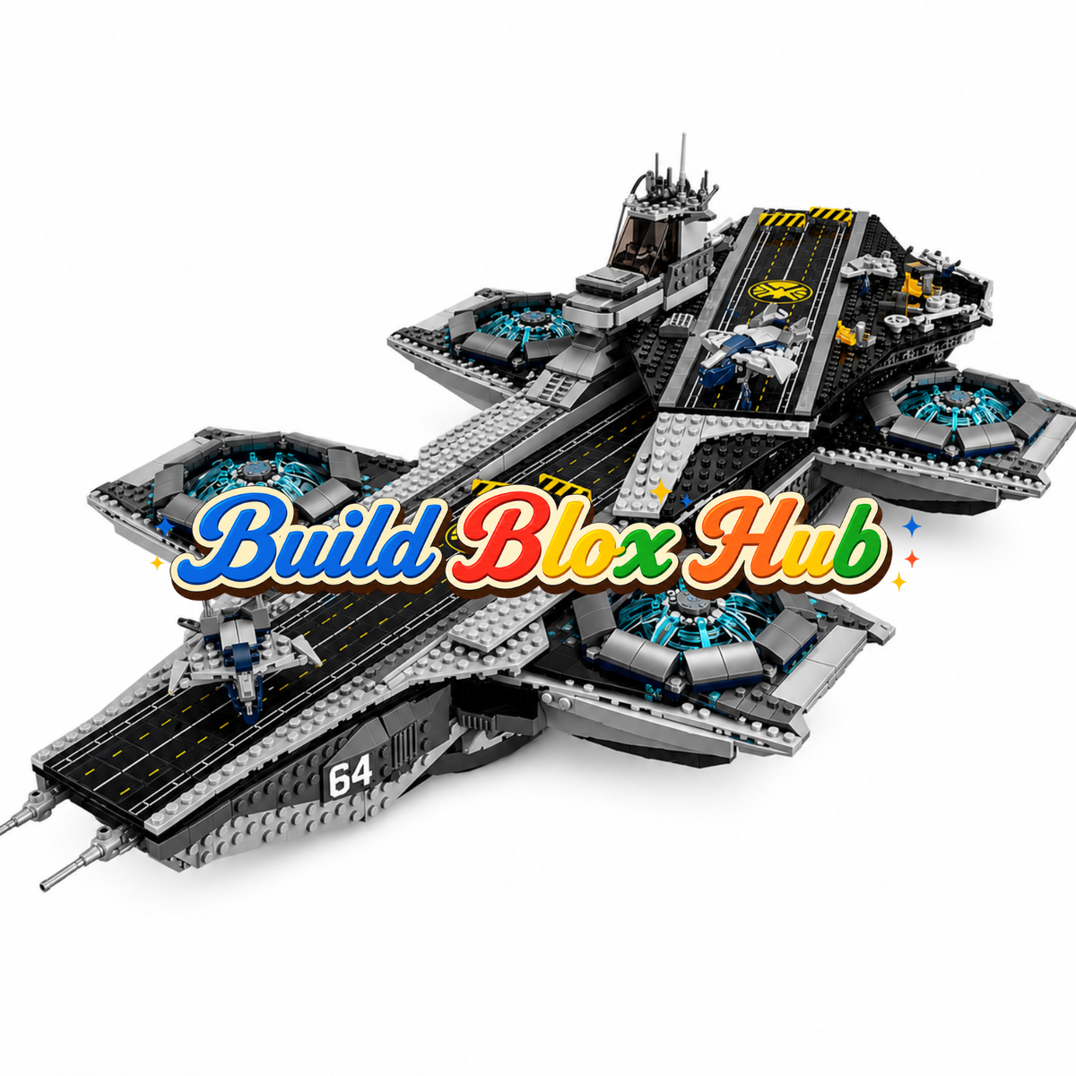 BBH The S.H.I.E.L.D. (2015) Helicarrier Building Blocks Set – 2996 PCS | Build Blox Hub