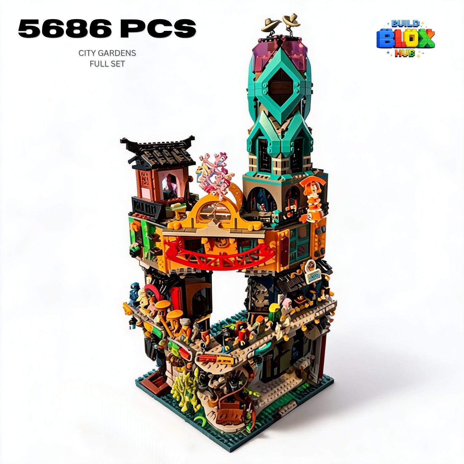 Ninjago City Gardens Building Block Set – 5686 Pieces