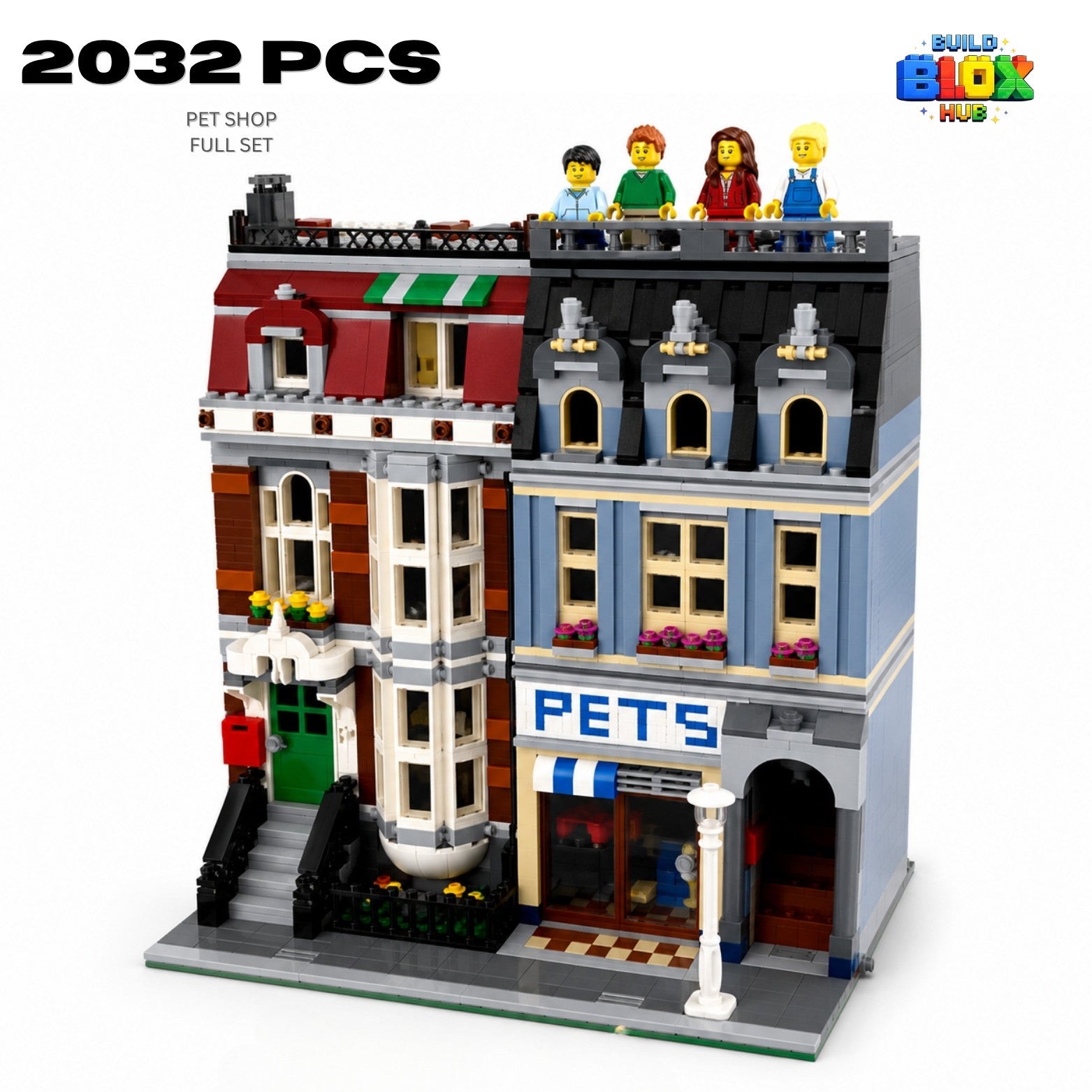 Pet Shop Modular Building Set – 2032 Pieces
