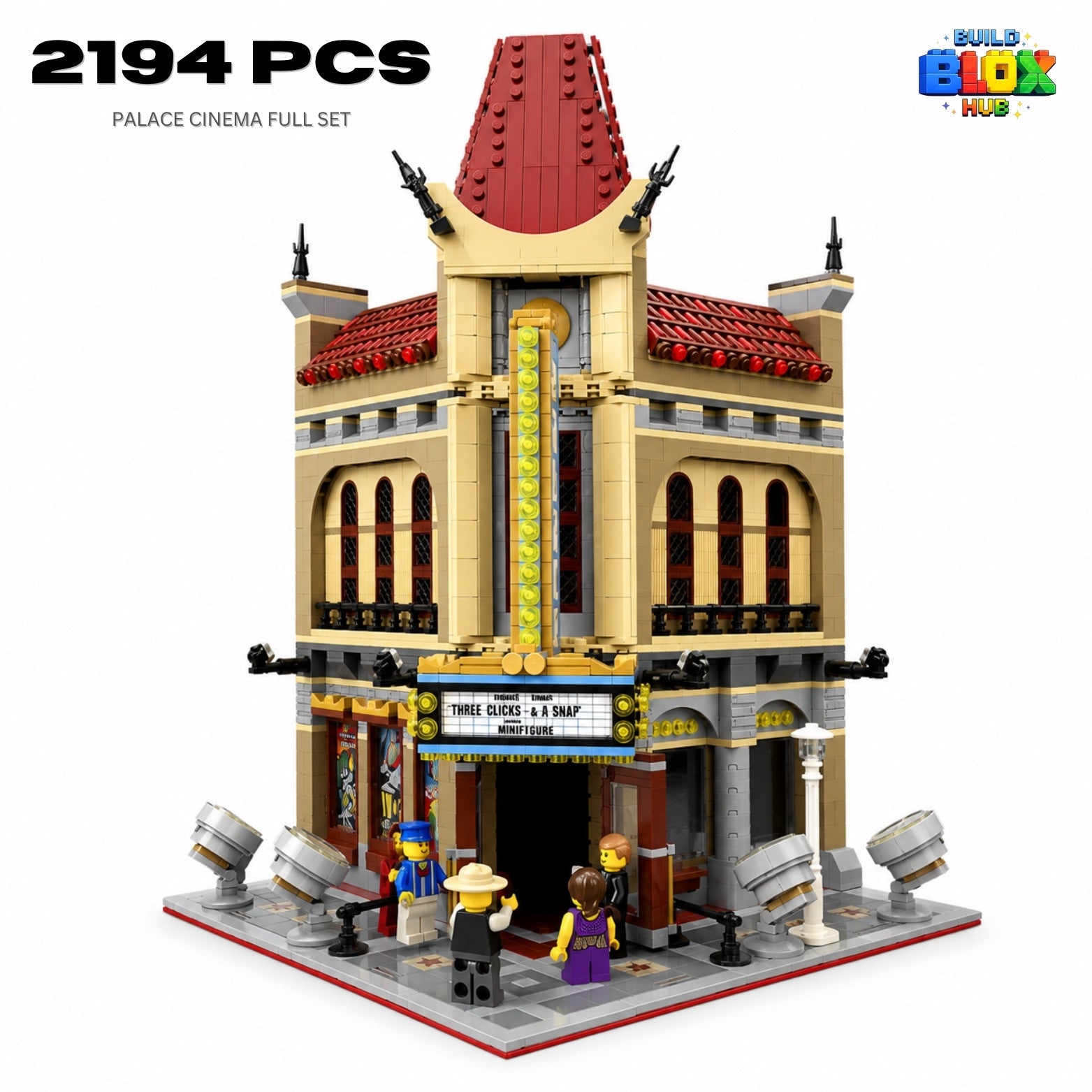 Palace Cinema Modular Building Set – 2196 Pieces