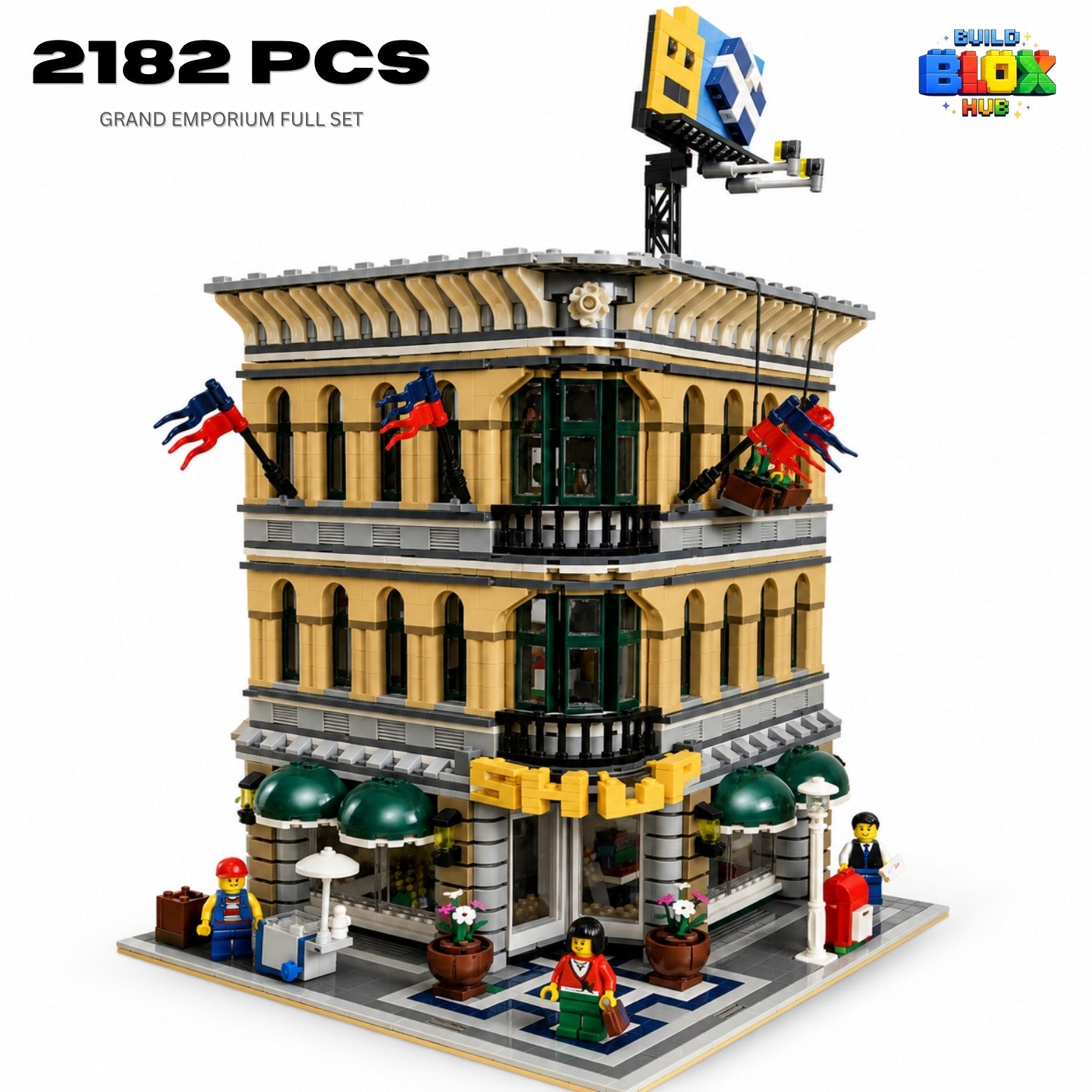 Grand Emporium Modular Building Set – 2182 Pieces