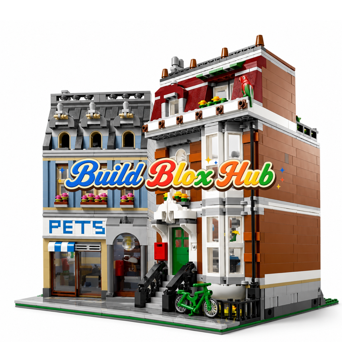Pet Shop Modular Building Set – 2032 Pieces