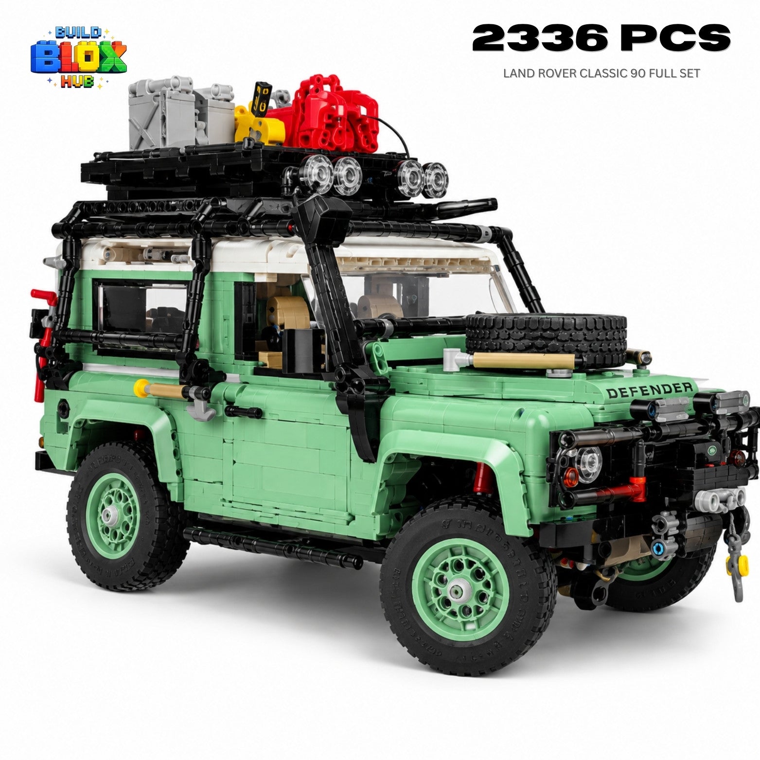Land Rover Classic 90 Building Block Set – 2336 Pieces