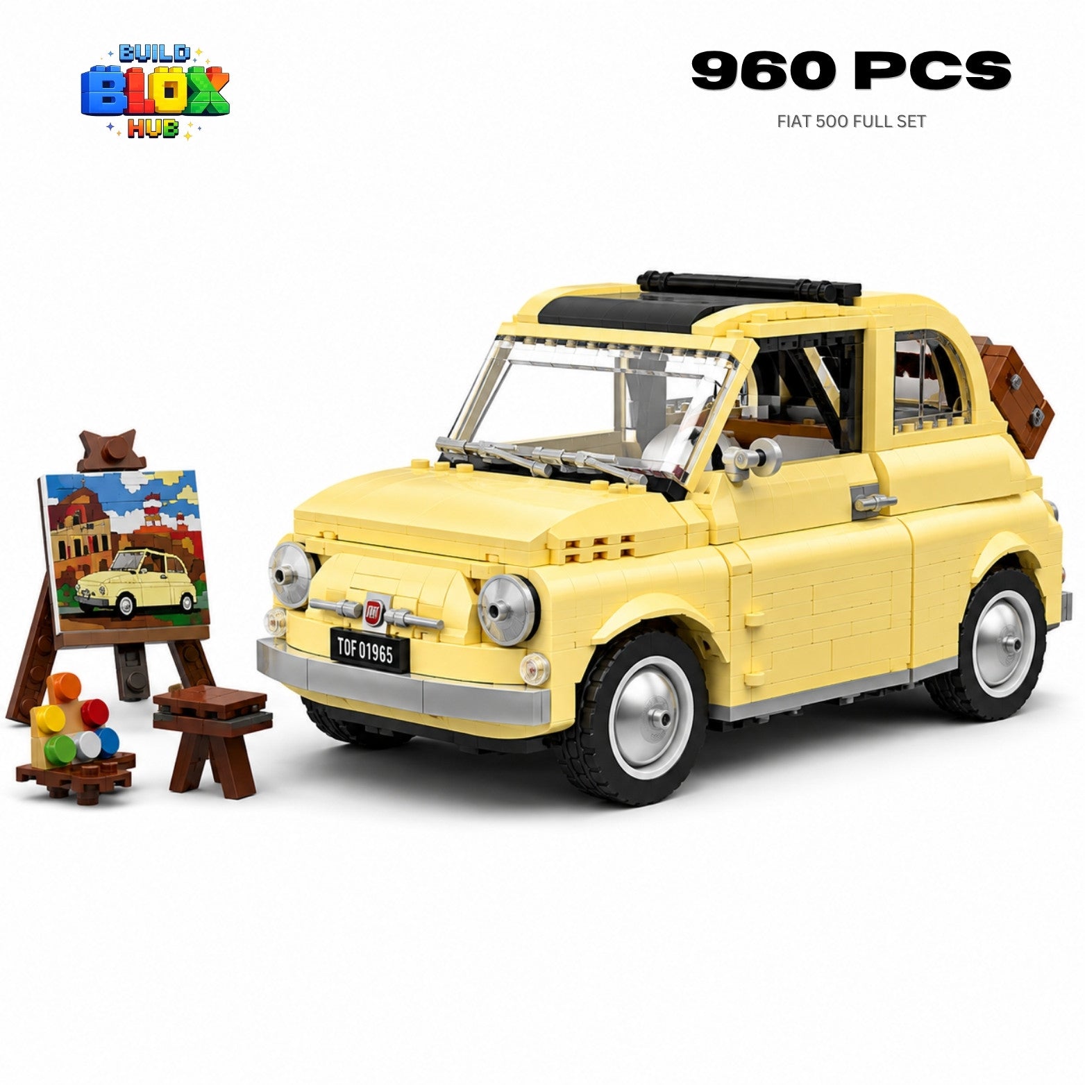 Fiat 500 Building Block Set – 960 Pieces