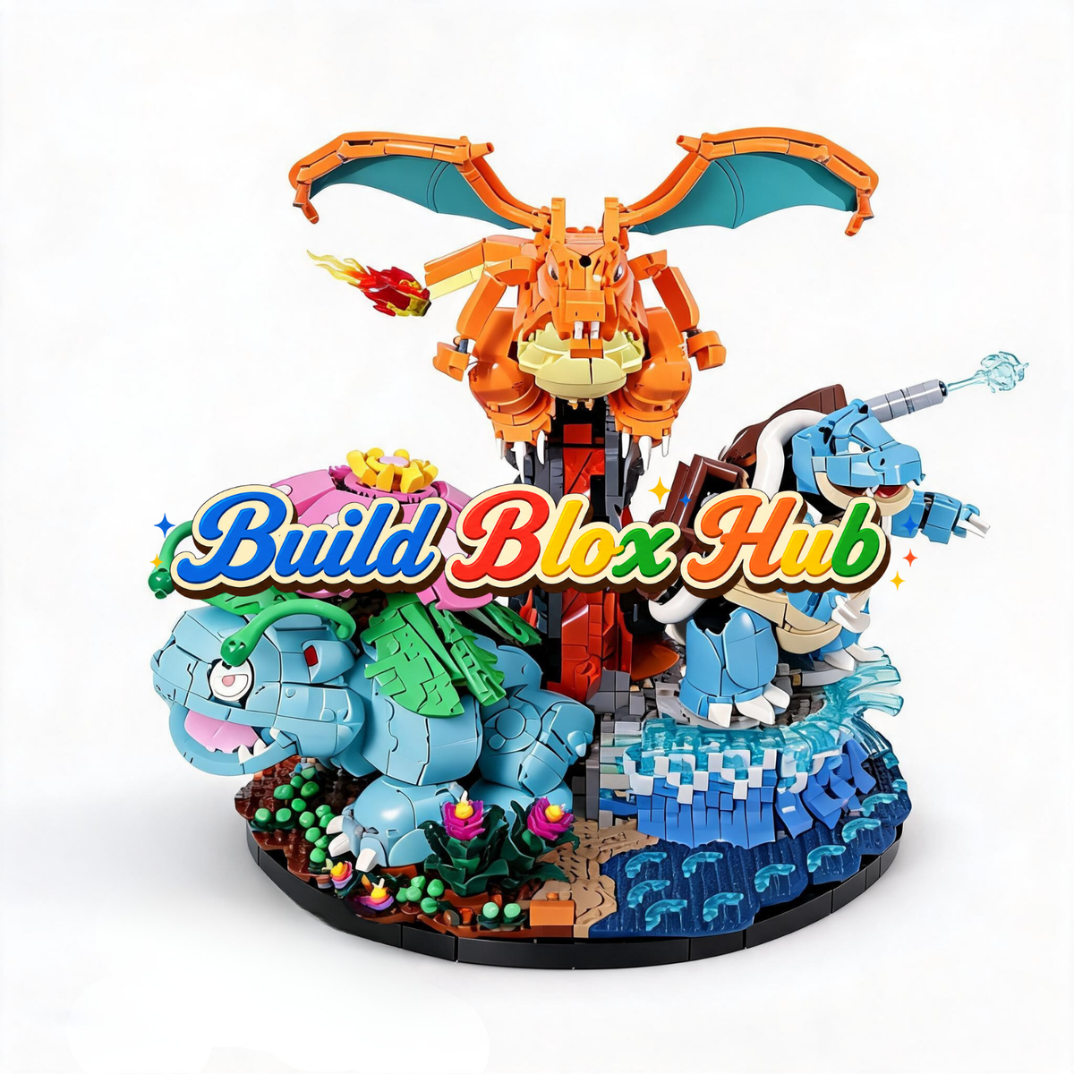 BBH Venusaur, Charizard & Blastoise Building Blocks 6838pcs