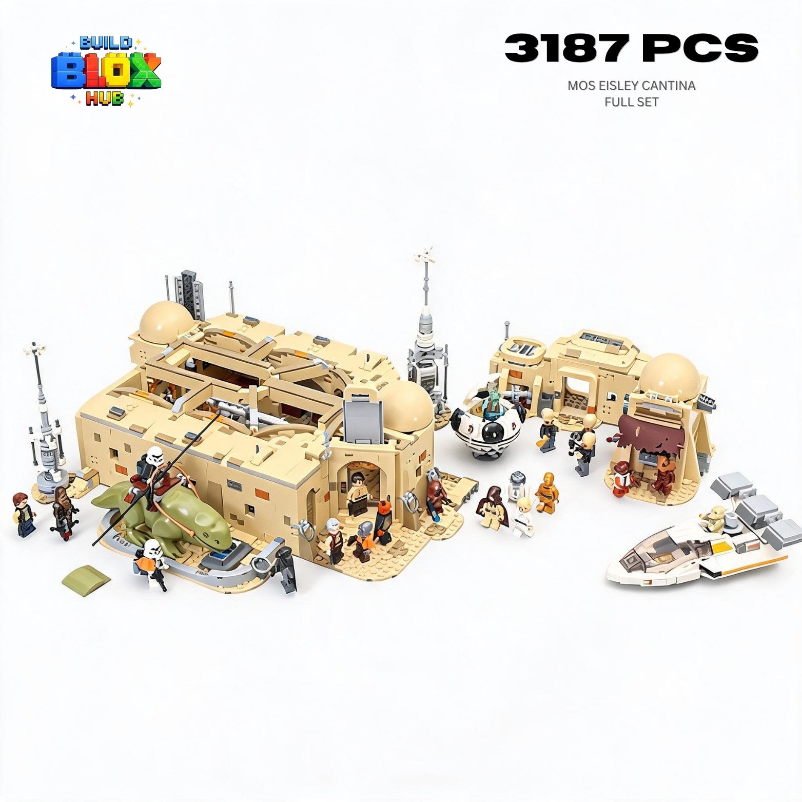 Mos Eisley Cantina Building Set – 3187 Pieces