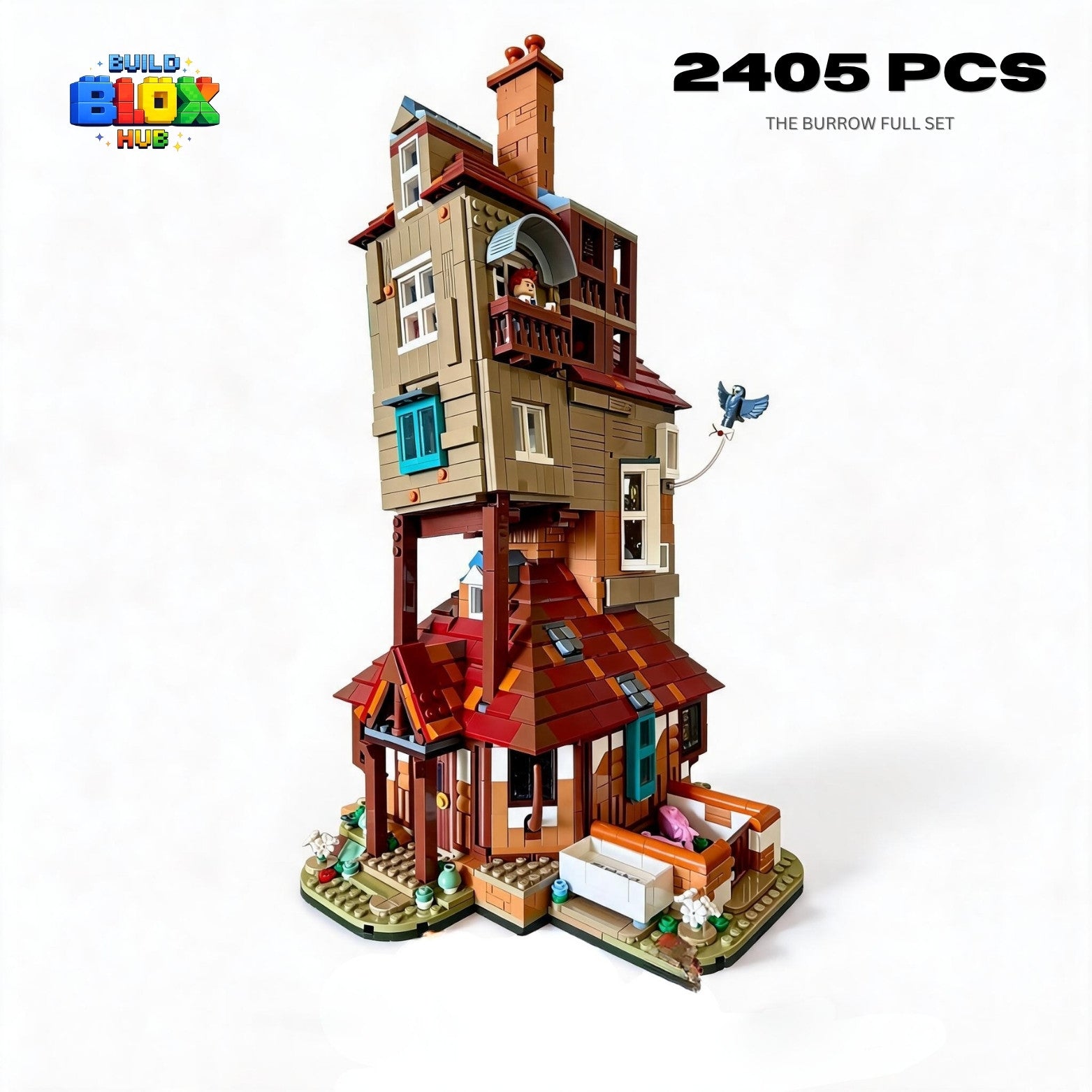 The Burrow Building Block Set – 2405 Pieces