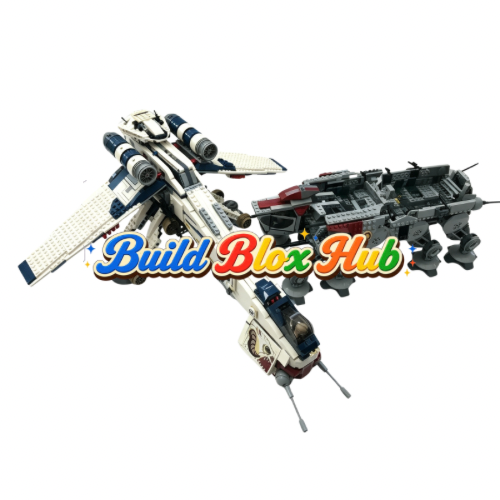 BBH Star Wars Republic Dropship With AT-OT Walker Building Blocks 1808pcs