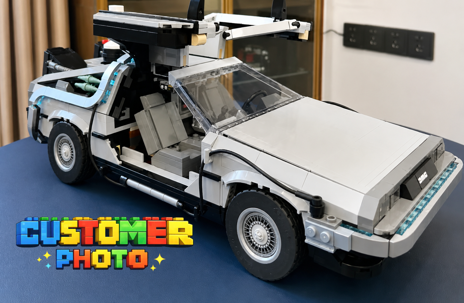 Back to the Future Time Machine (DMC DeLorean) Building Block Set – 1872 Pieces