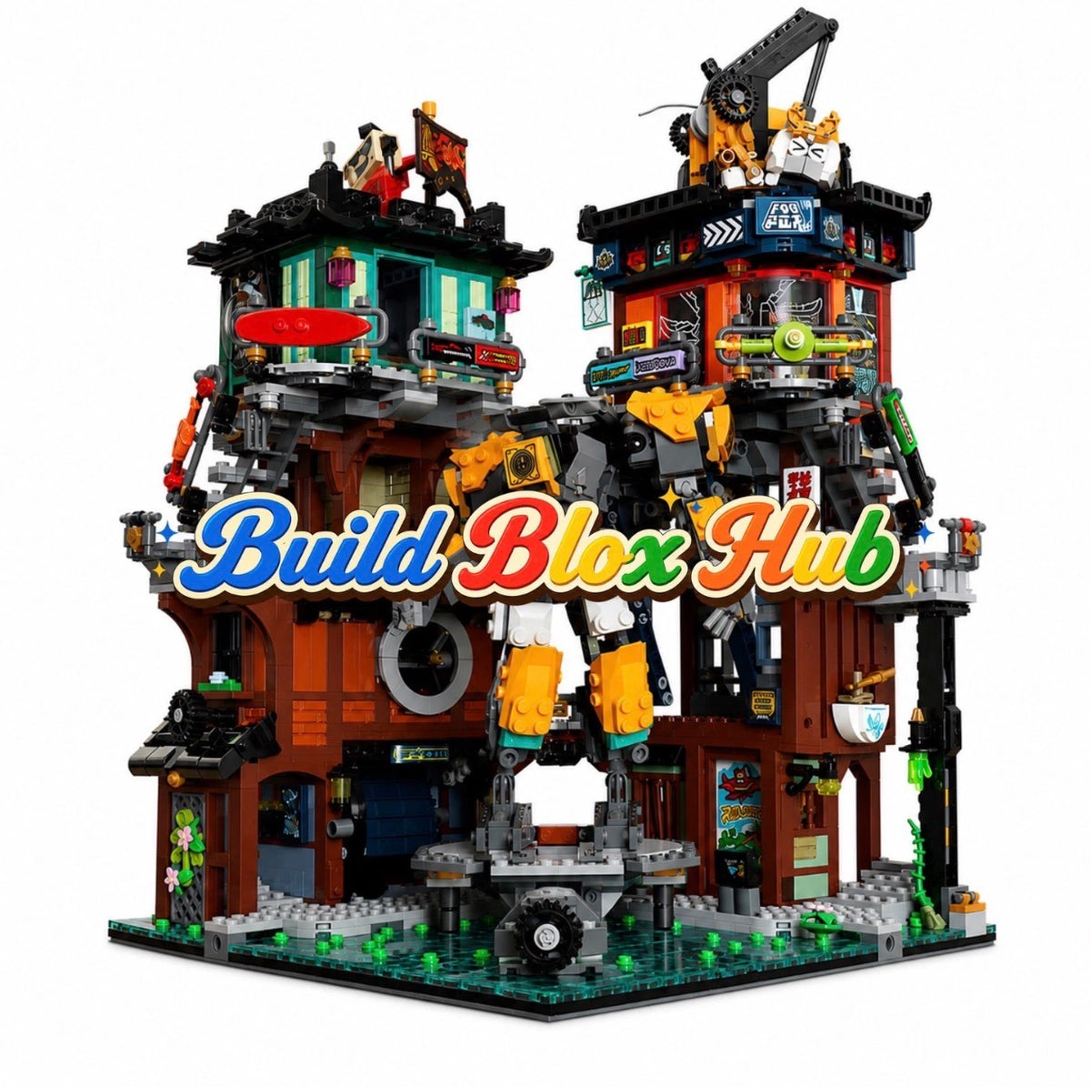 BBH City Workshops Building Blocks Set – 3244 PCS | Build Blox Hub