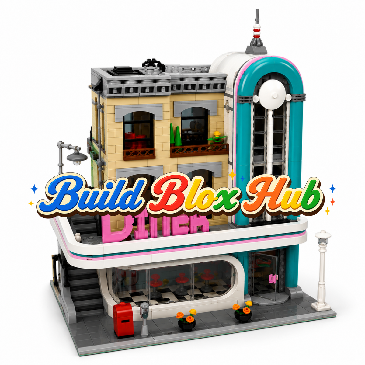 BBH Downtown Diner Modular Building Blocks 2480pcs