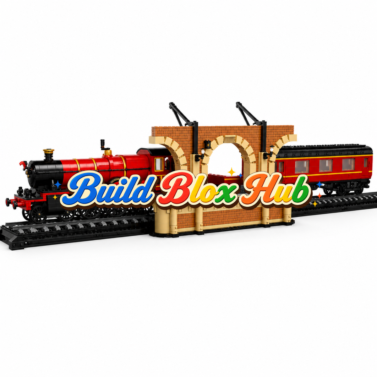BBH Hogwarts Express Steam Train Building Blocks 5129pcs