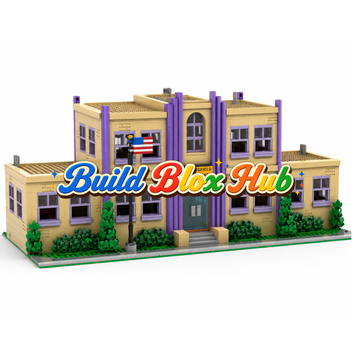 BBH Springfield Elementary School Building Blocks 2724pcs