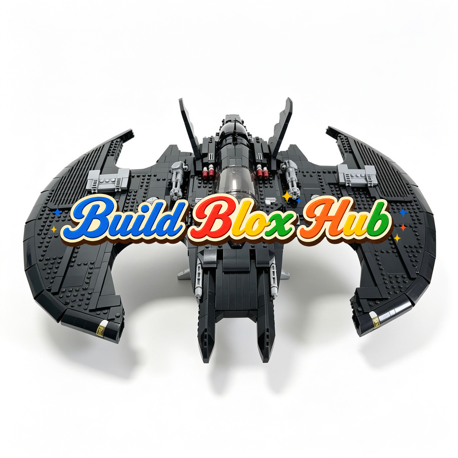 MOC Batwing 1989 Stealth Aircraft Building Blocks Set Model 2363 PCS