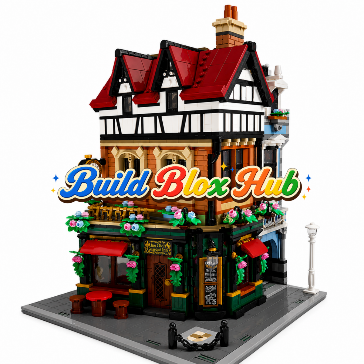 BBH Tudor Corner House Building Blocks 3266pcs