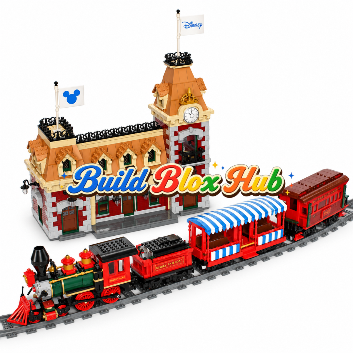 BBH Disney Train and Station Building Blocks