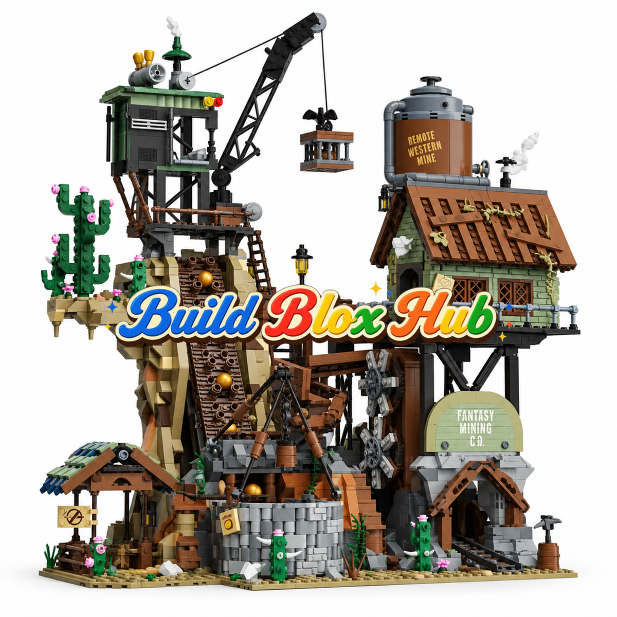 BBH Western Mine Building Blocks 2907pcs PT85025